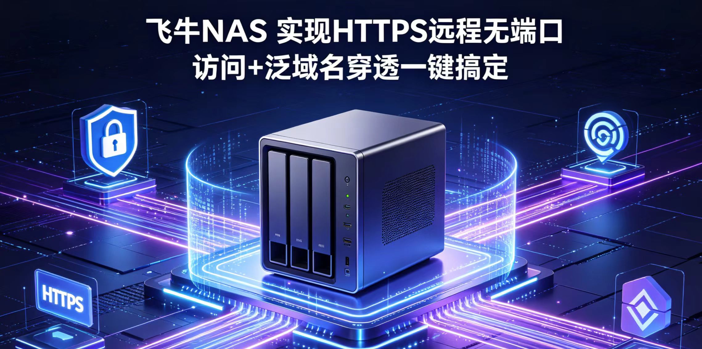 飞牛NAS 实现HTTPS远程无端口访问+泛域名穿透一键搞定-文帅小盏