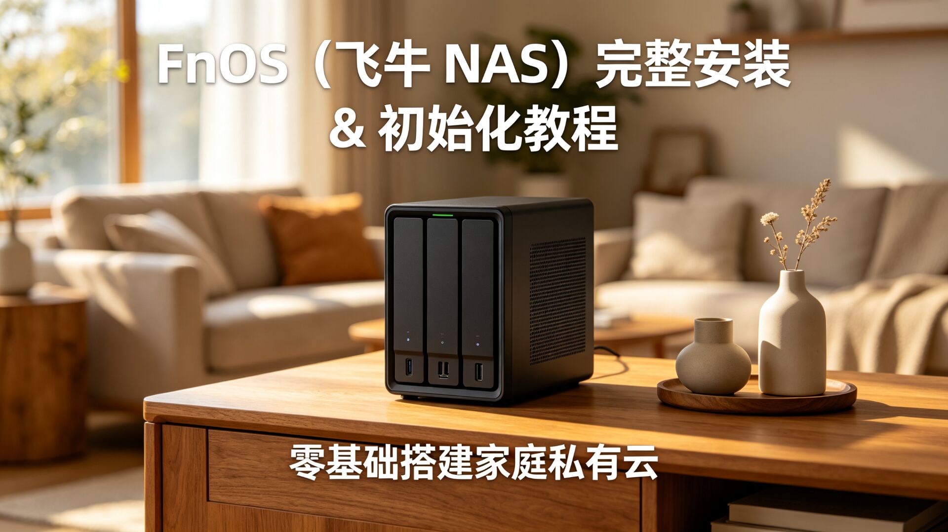 FnOS(飞牛 NAS)完整安装 & 初始化教程:零基础搭建家庭私有云-文帅小盏